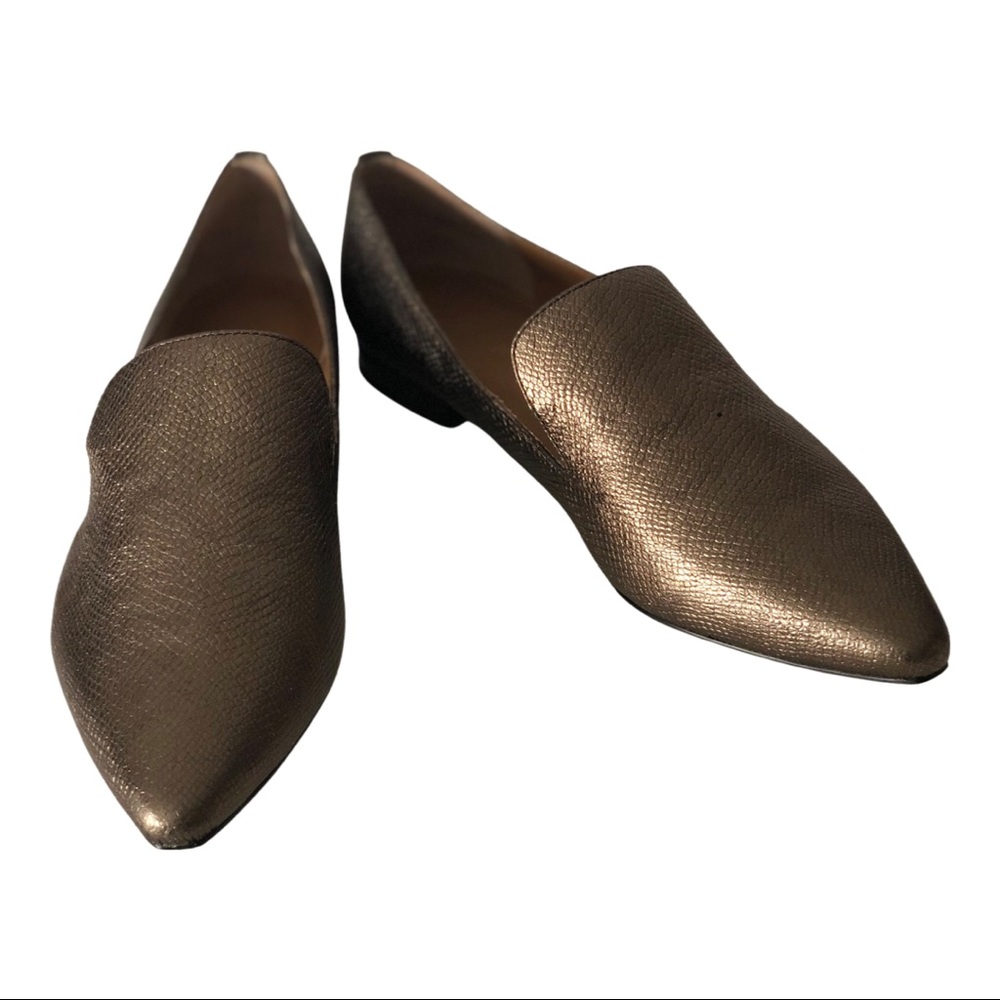 Calvin Klein Elin Metallic Gold Foiled Lizard